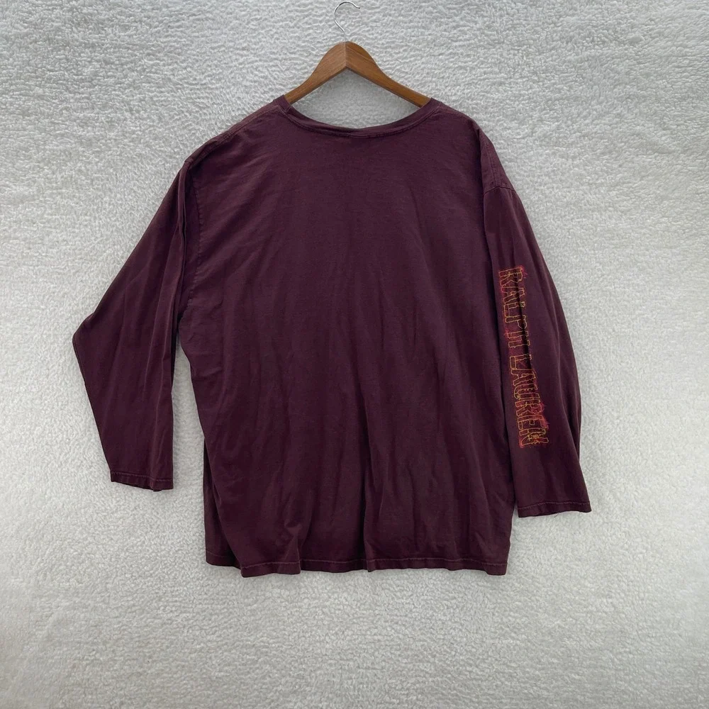 Y2K Polo Jeans Co Ralph Lauren Shirt Mens 2XL Red Vintage Logo Preppy 90s 2000s